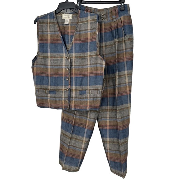 Express Pants - Vintage Compagnie Internationale Express Marque Deposee Pants Vest Set Size M